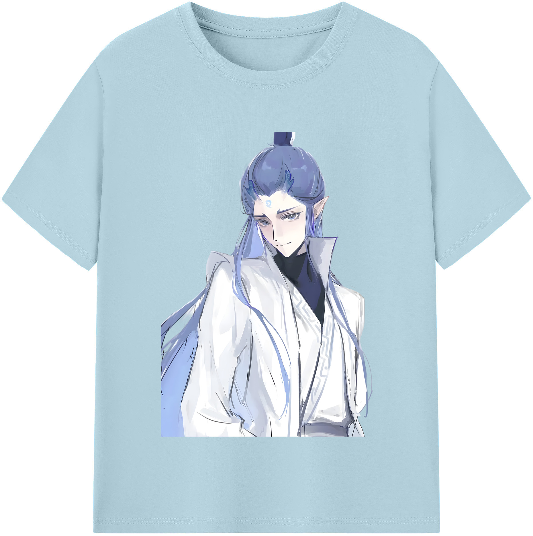 （画像用） Ne Zha 2 ナタ 魔童の大暴れ 綿100％半袖Tシャツ（フロントプリント）